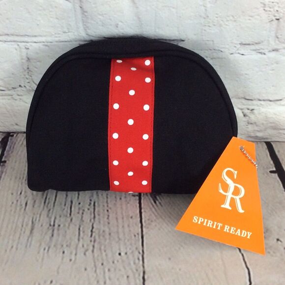 NCAA North Carolina State Wolfpack Cosmetics Bag Spirit Ready Black/Red Logo NWT - Picture 4 of 9